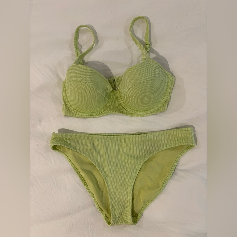 Aerie Light Green Underwire Bikini